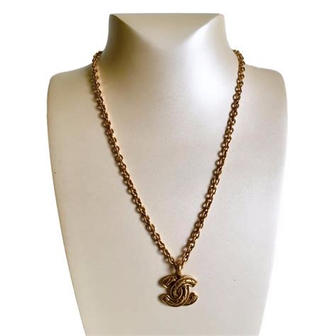 chanel double c necklace gold